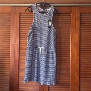 Chaser Blue and White Knit Top